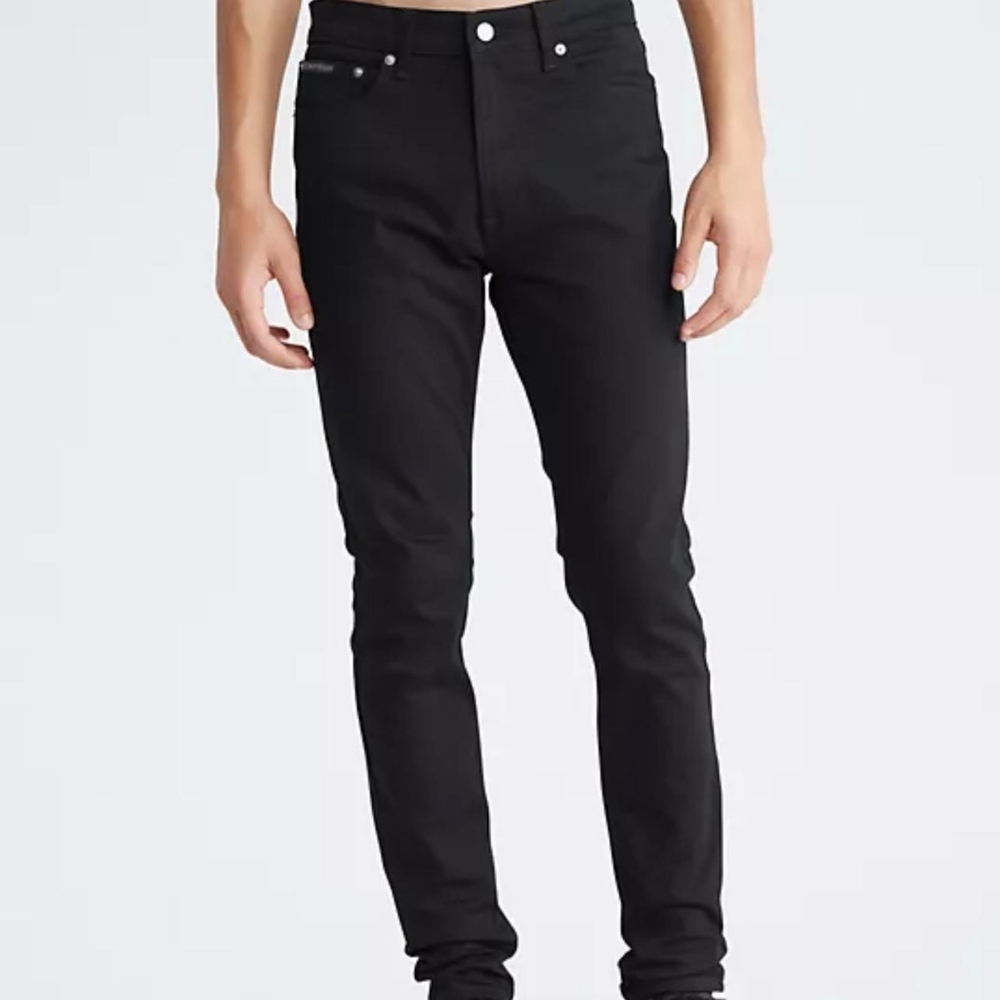 Skinny fit forever black jeans pants joggers track pants denim casual
